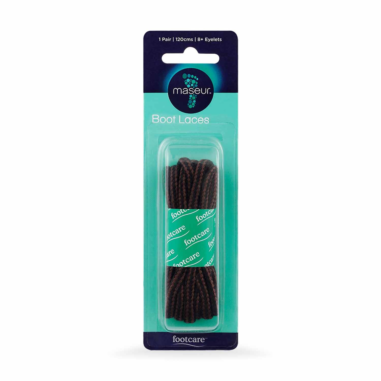 Shoe Laces 1200mm Brown/Black