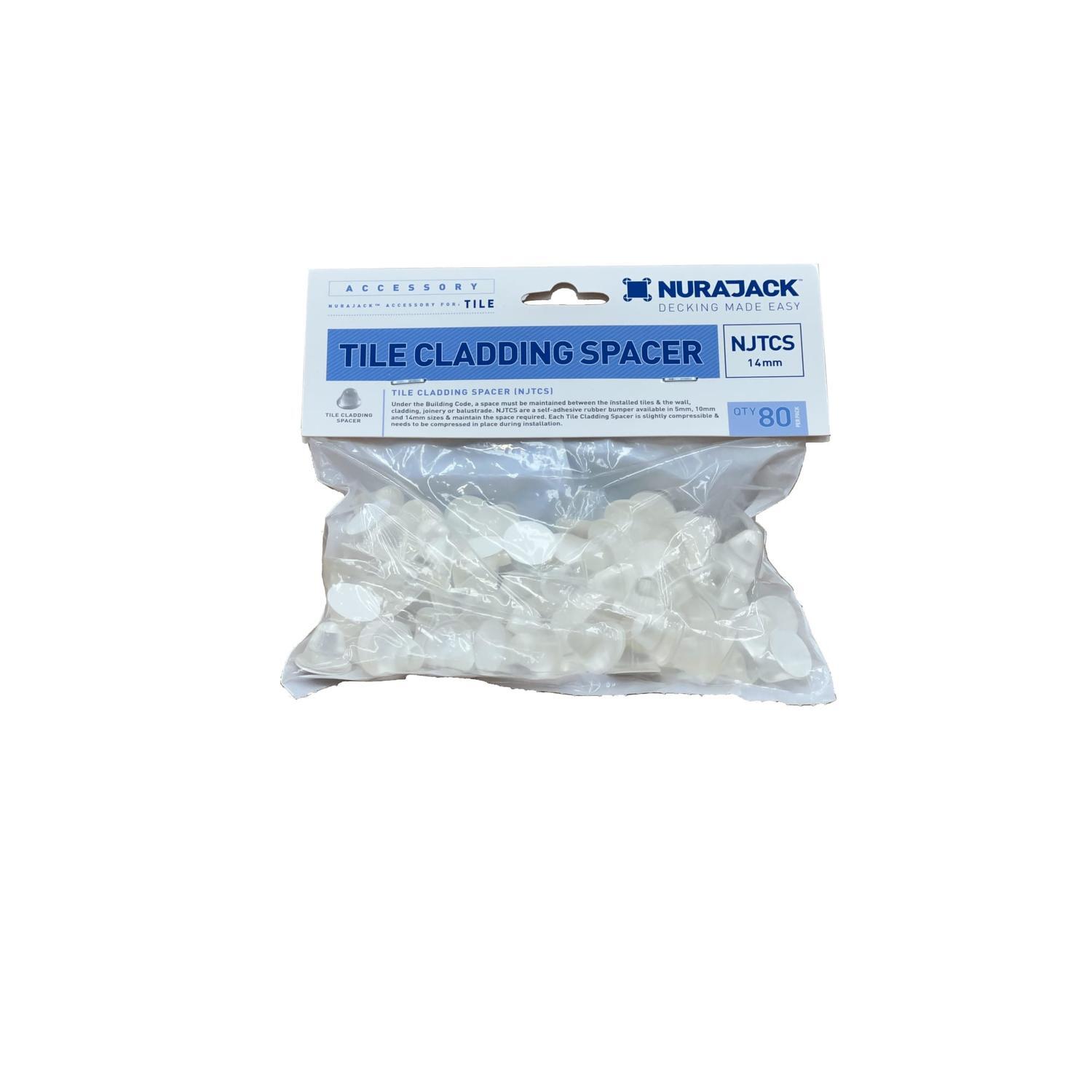 Tile Cladding Spacer 14mm 80 Pack Clear