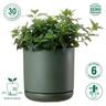 Recycled Plastic Cleo Pot 15cm Forest Green  Forest Green