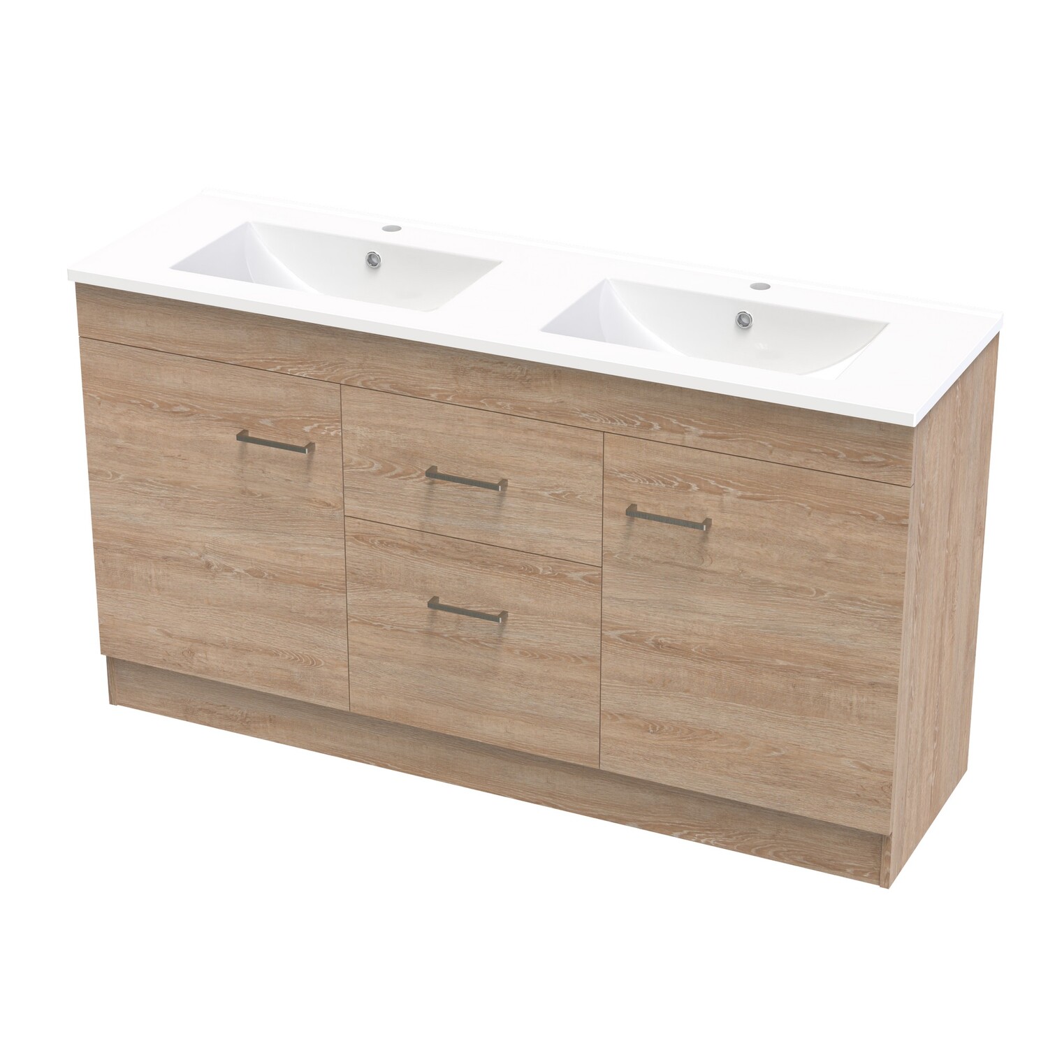 Cashmere Double Bowl Classic Floor Standing Vanity