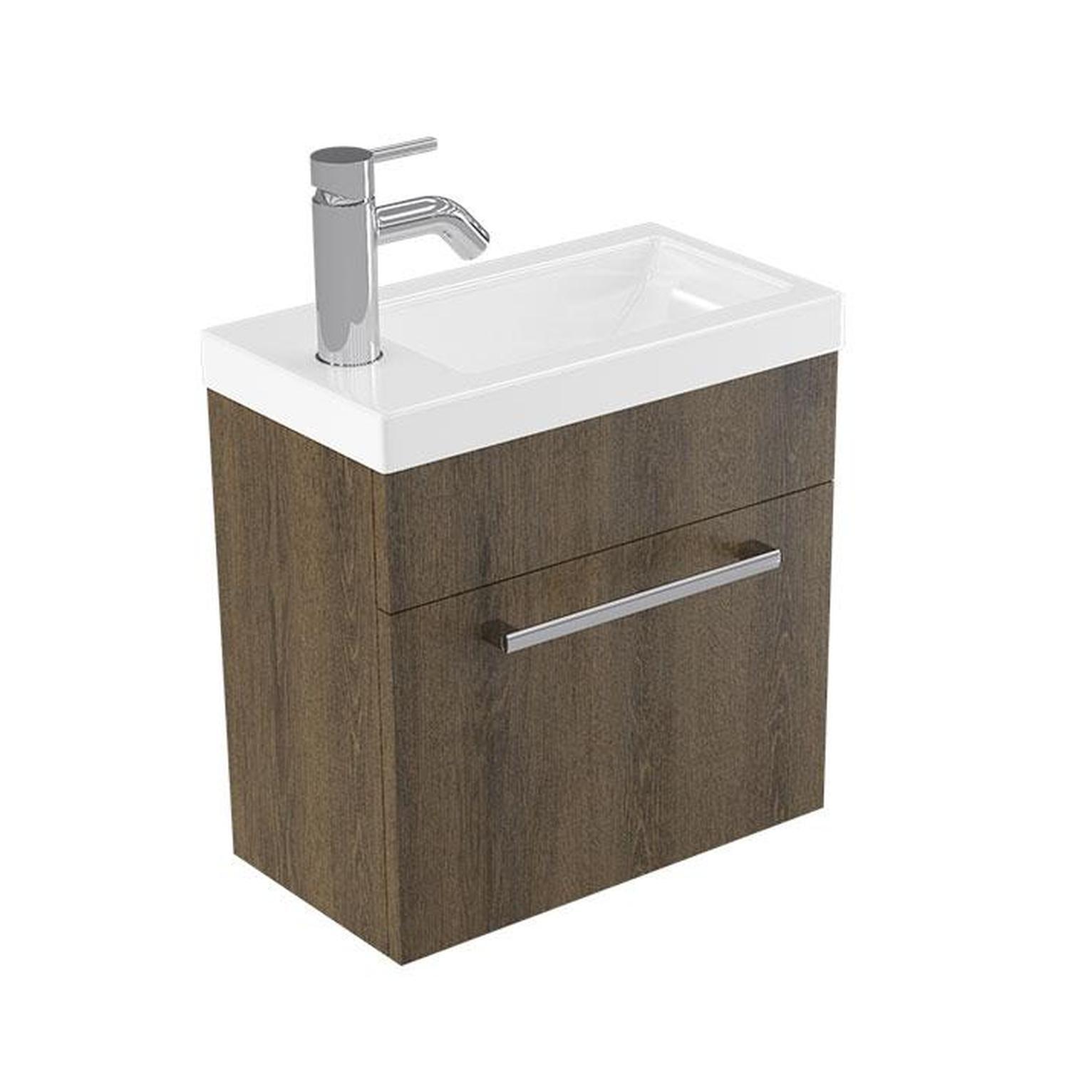 Wall Vanity 440mm Smokey Oak