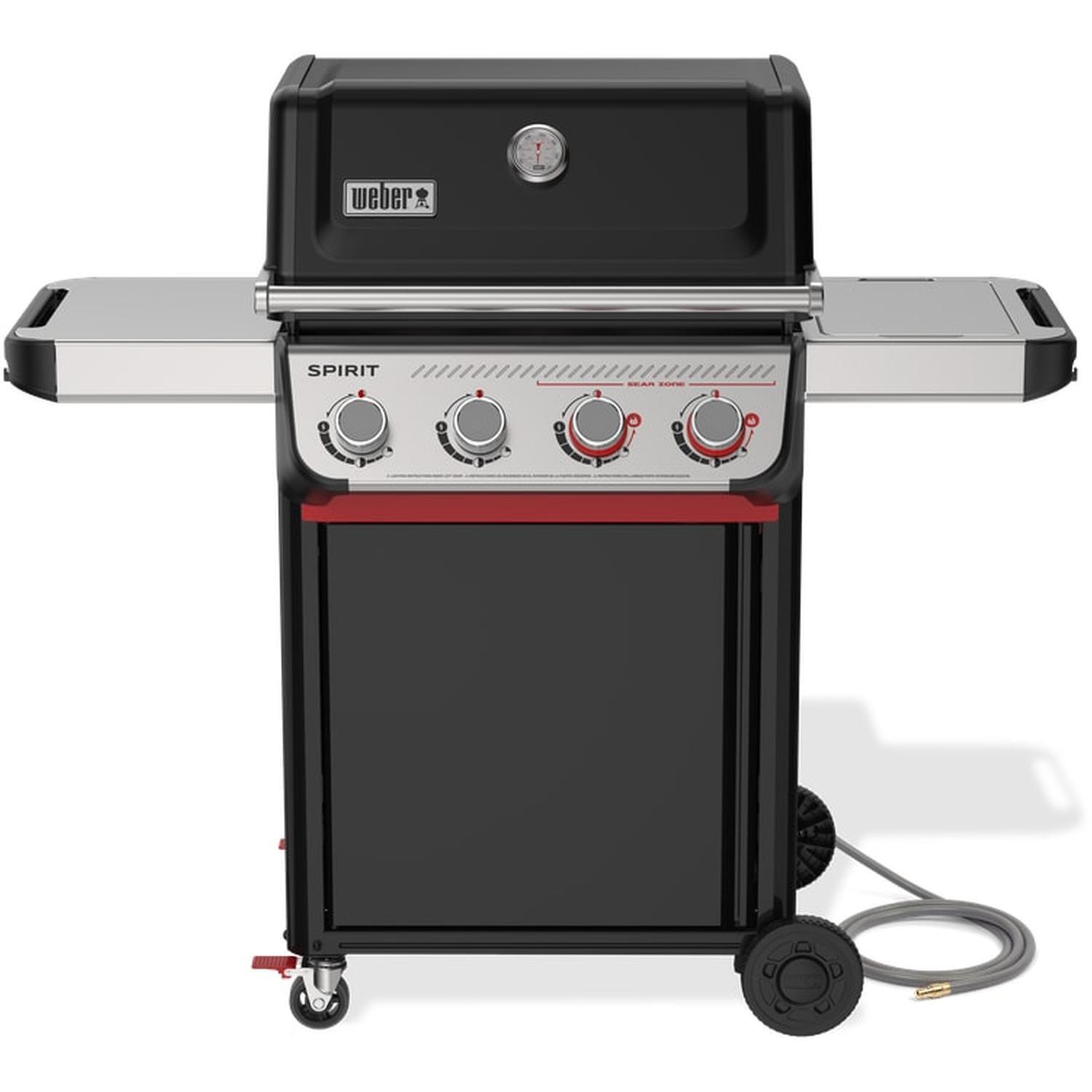 Spirit E-425 Natural Gas BBQ 4 Burner  Black