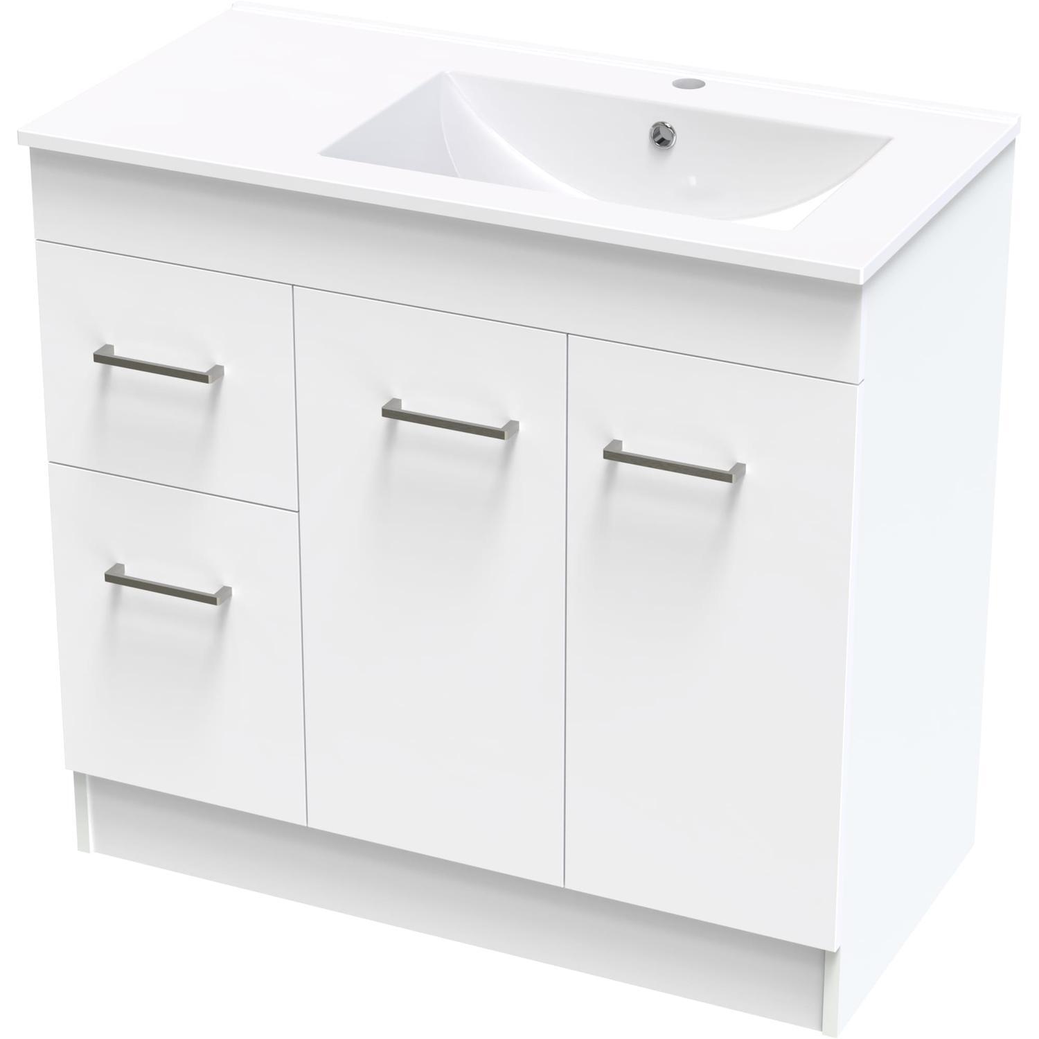 Classic Valley 900 Right Hand Bowl Floor Ultra Gloss White