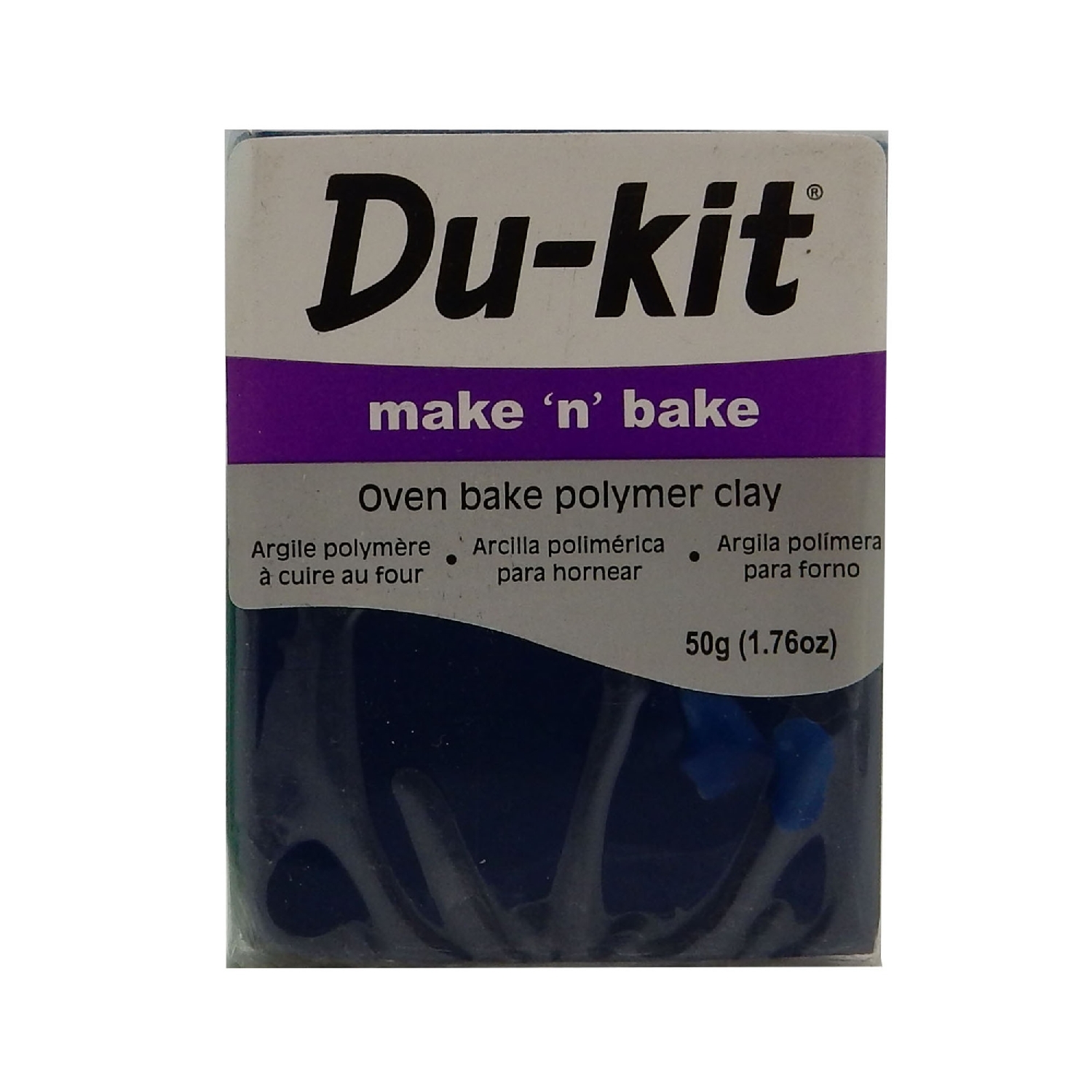 Oven Bake Polmer Clay 50 g Navy