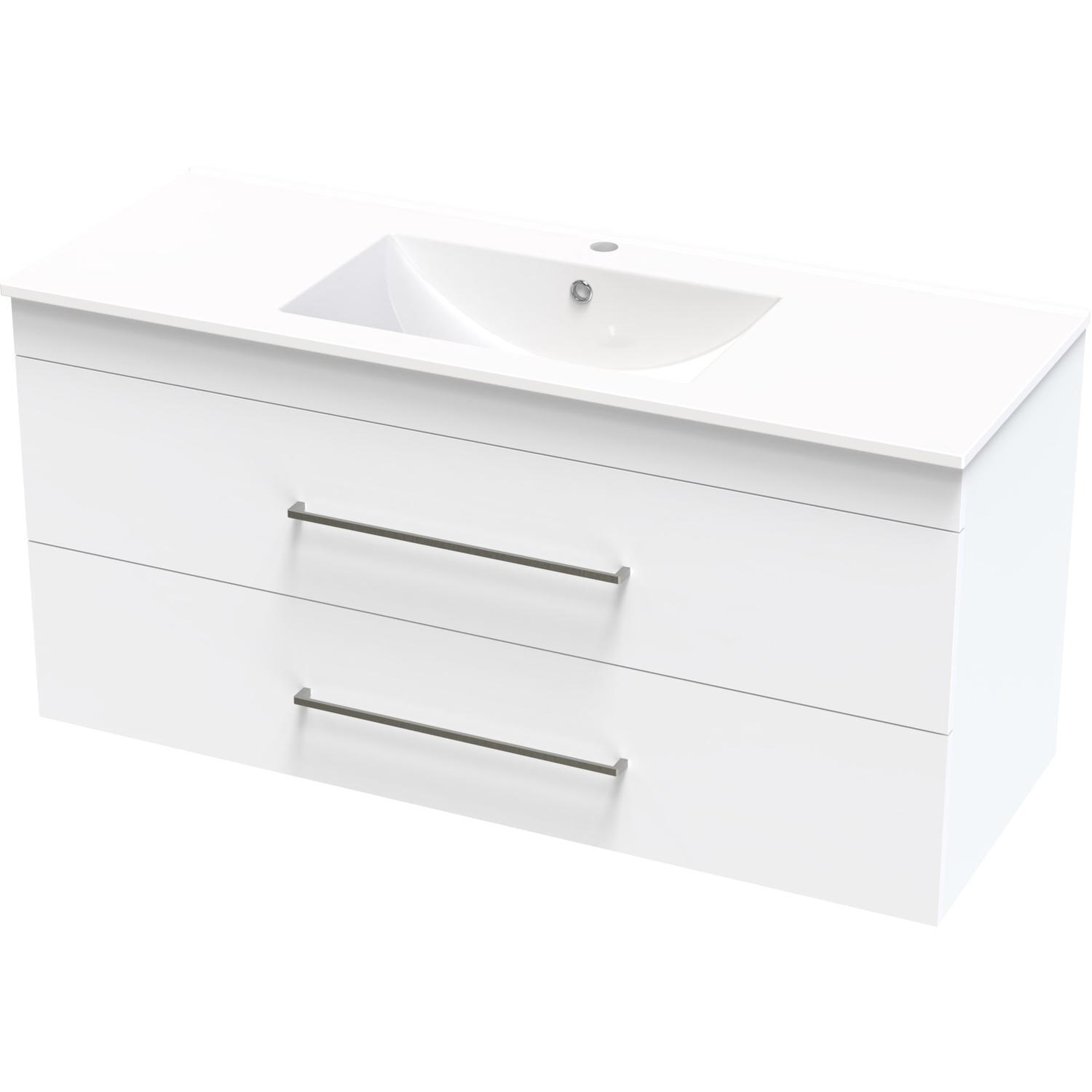 Cashmere Double Drawer Wall Hung Vanity
