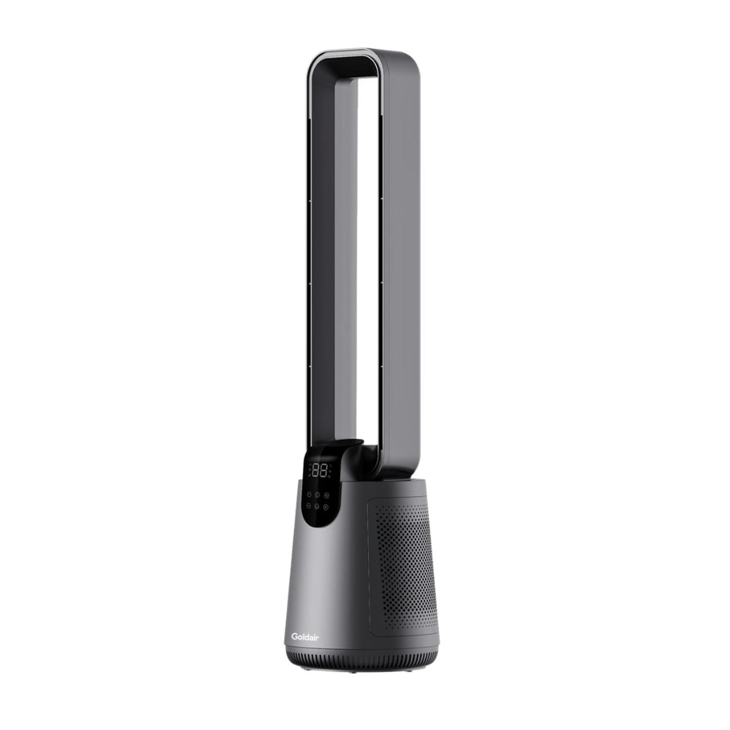 96cm Bladeless Tower Fan Grey.