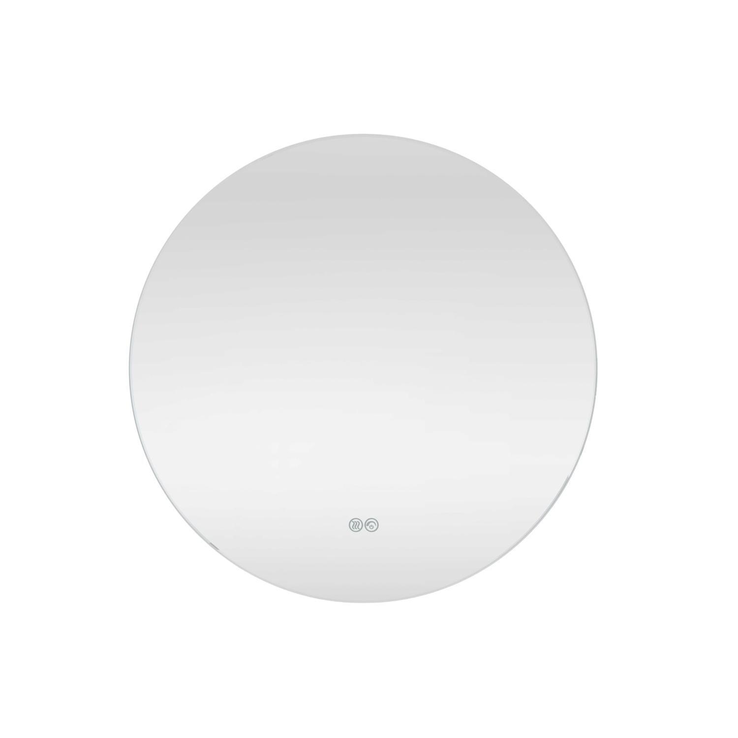 Round Backlit LED Bathroom Mirror with Demister 60cm
