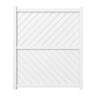Valla Series Diagonal Driveway Gate H:1800mm x W:1500mm White