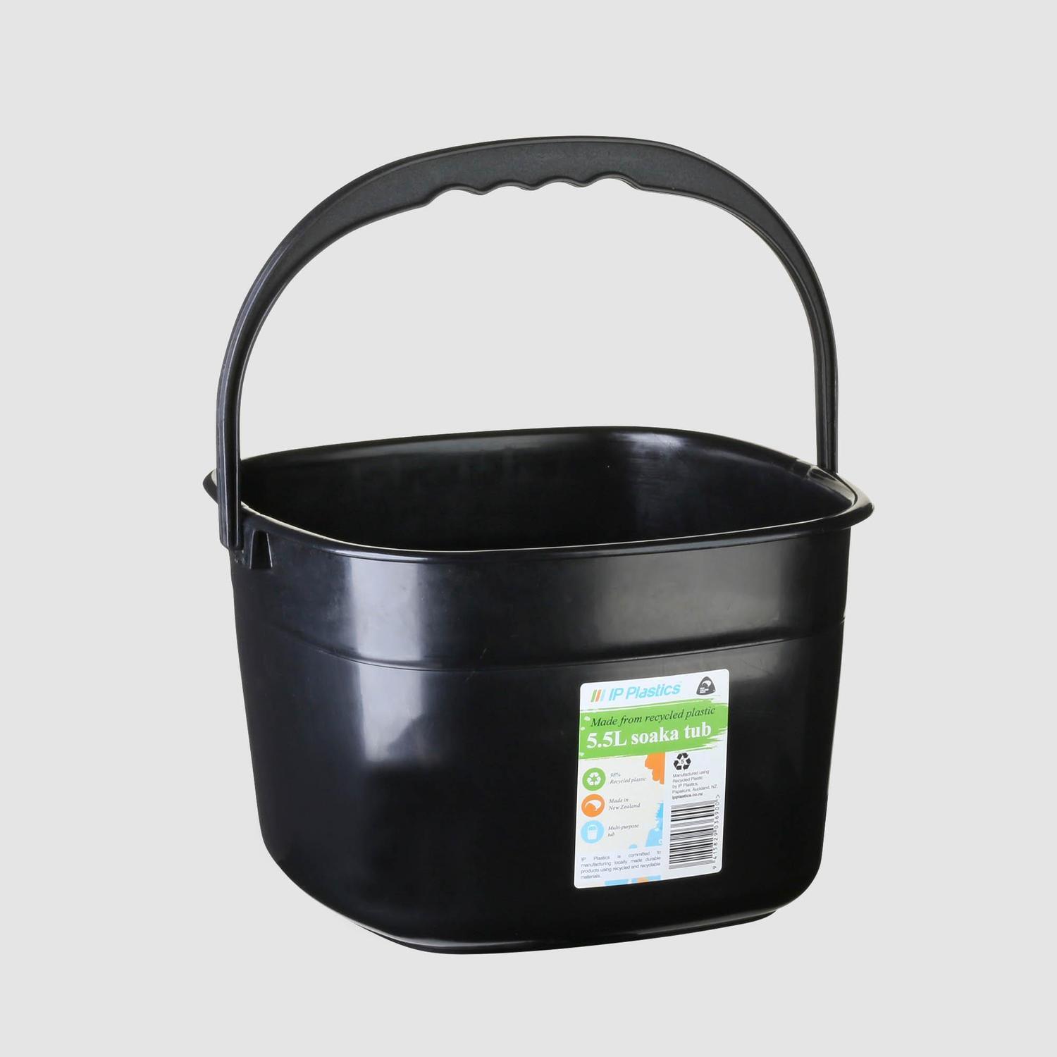 Bucket 5.5 litre Black