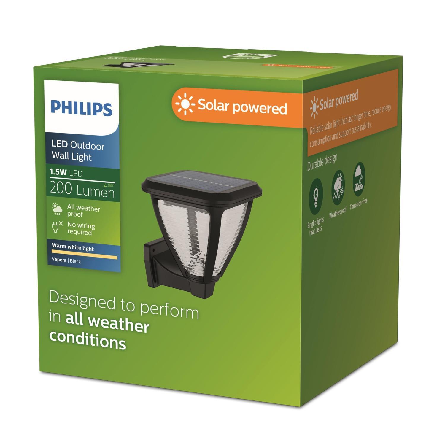 Wall Light Solar 200 lumens 1.5 Watts Warm White