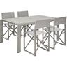 Outdoor Dining Setting 5 Piece Canzo Bistro Directors Chairs