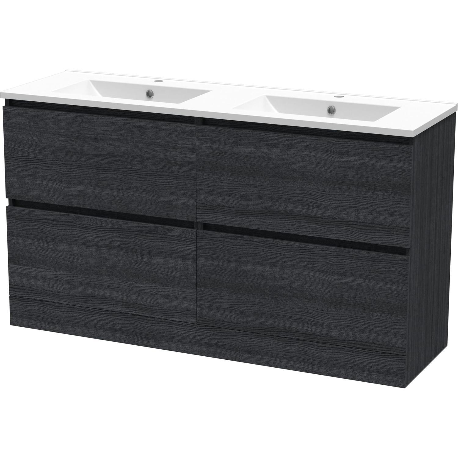 Double Drawer Double Bowl Floorstanding Vanity