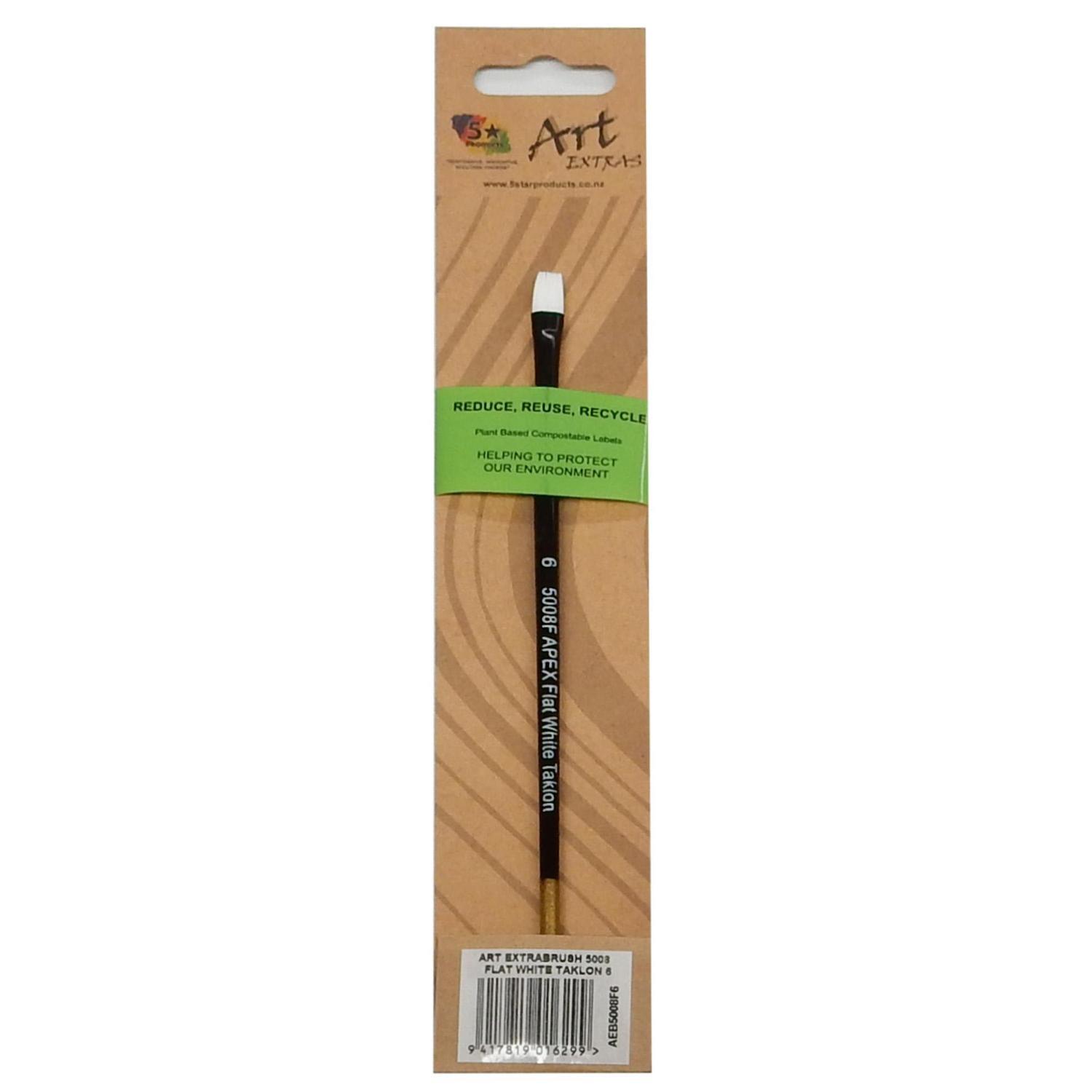 Artist Brush Taklon Flat 6