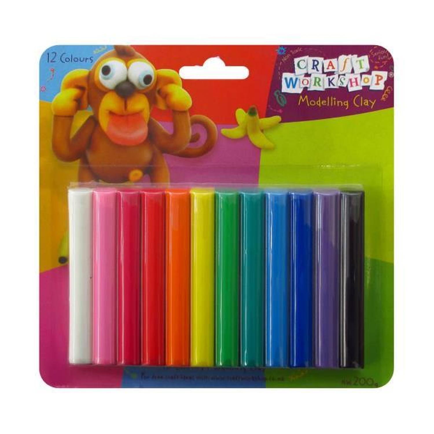 Modelling Clay 200 g 12 colours