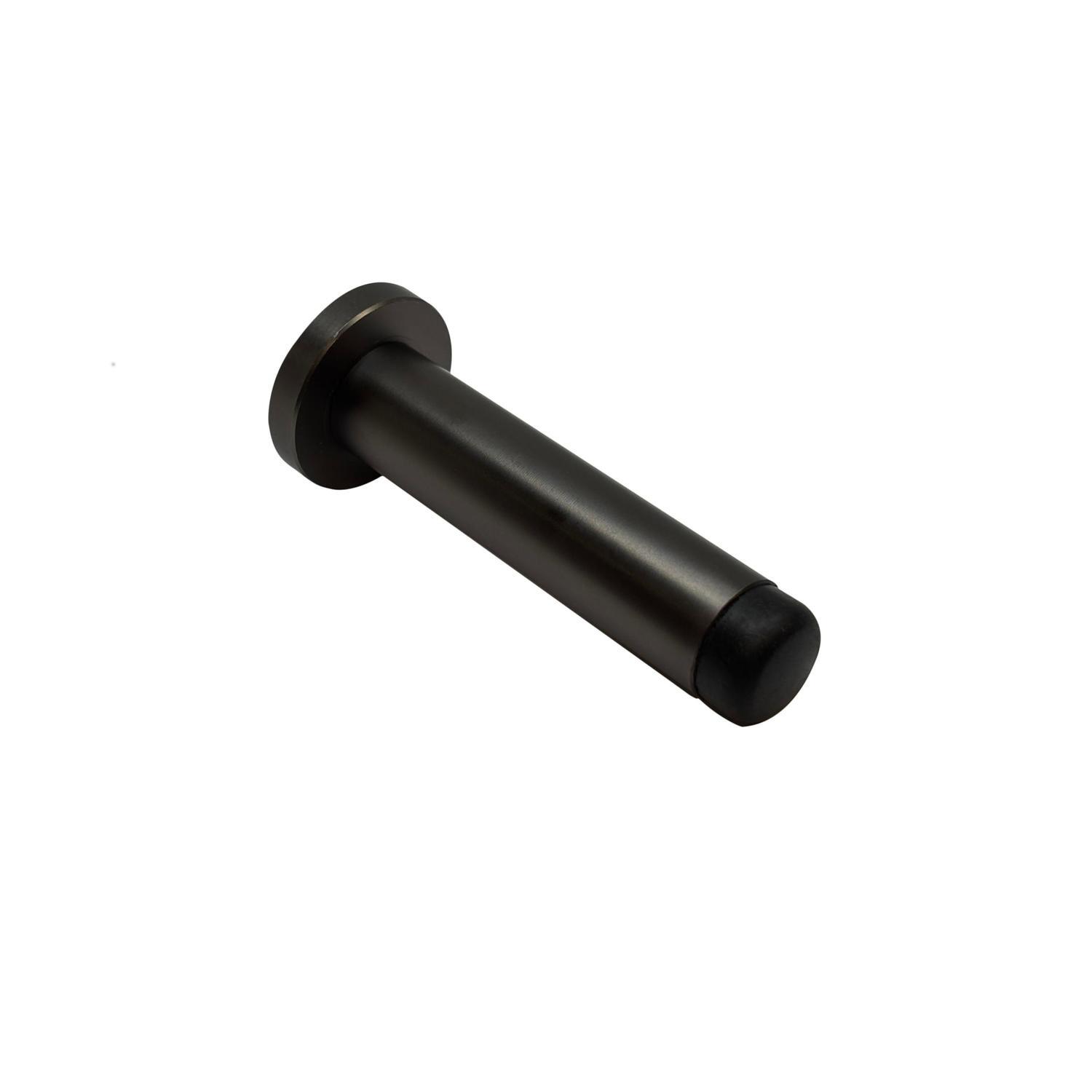 Round Wall Mounted Door Stop 85mm Graphite