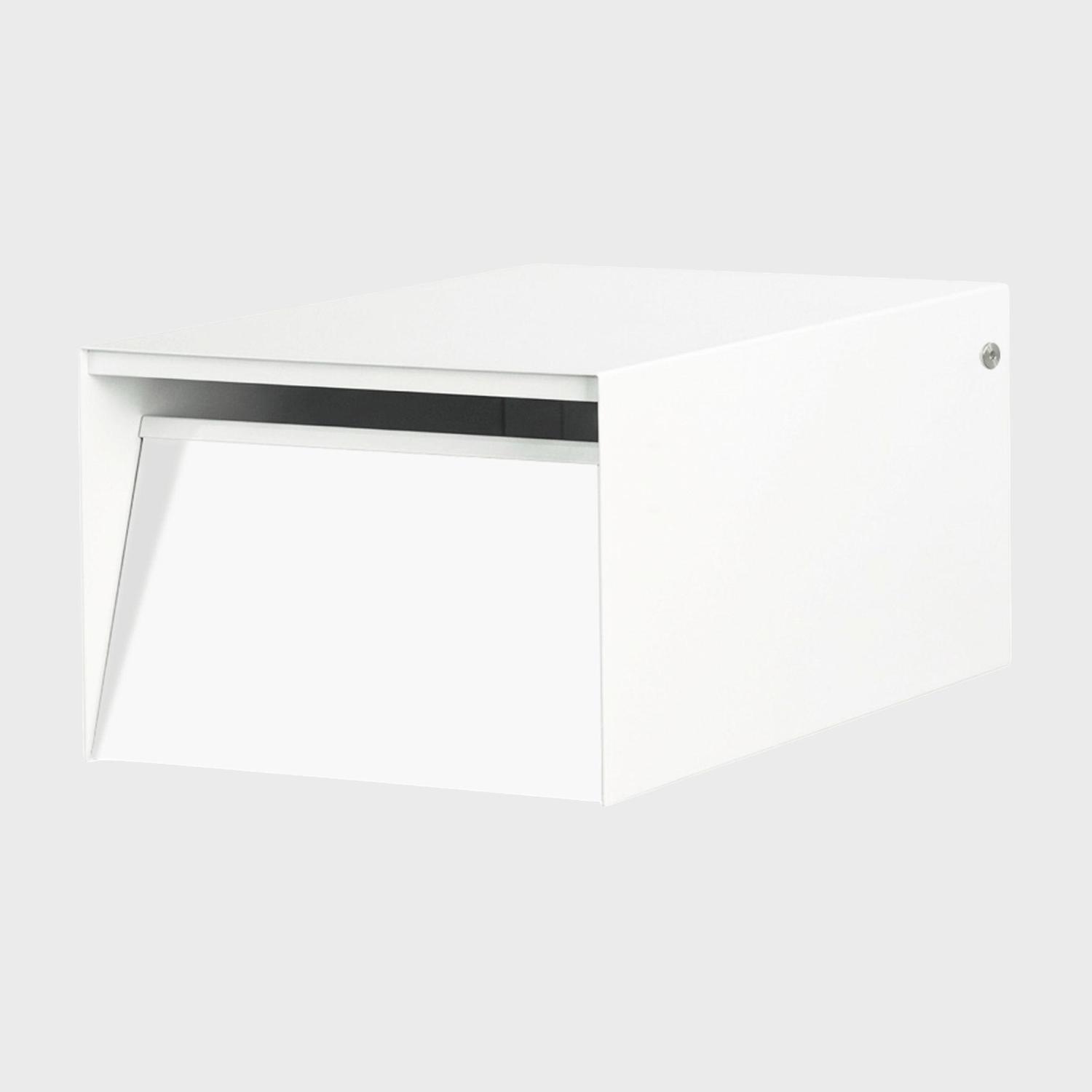 Letterbox H: 190mm, W: 250mm, D: 400mm Full White