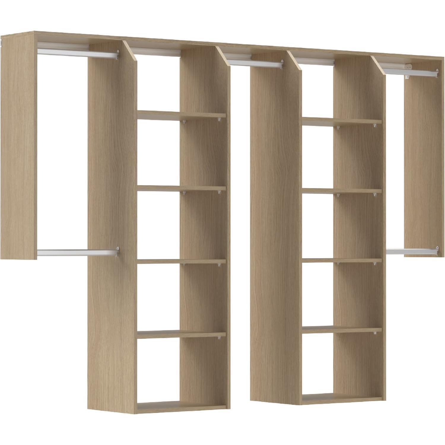 Customisable Wardrobe (Large) 1800-2400 mm Perfect Oak