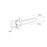 Window Handle Venting Right-Hand Face Fix  87mm Black