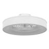 Flushmount Ceiling Fan with Integrated LED Light.  521mm Diameter.