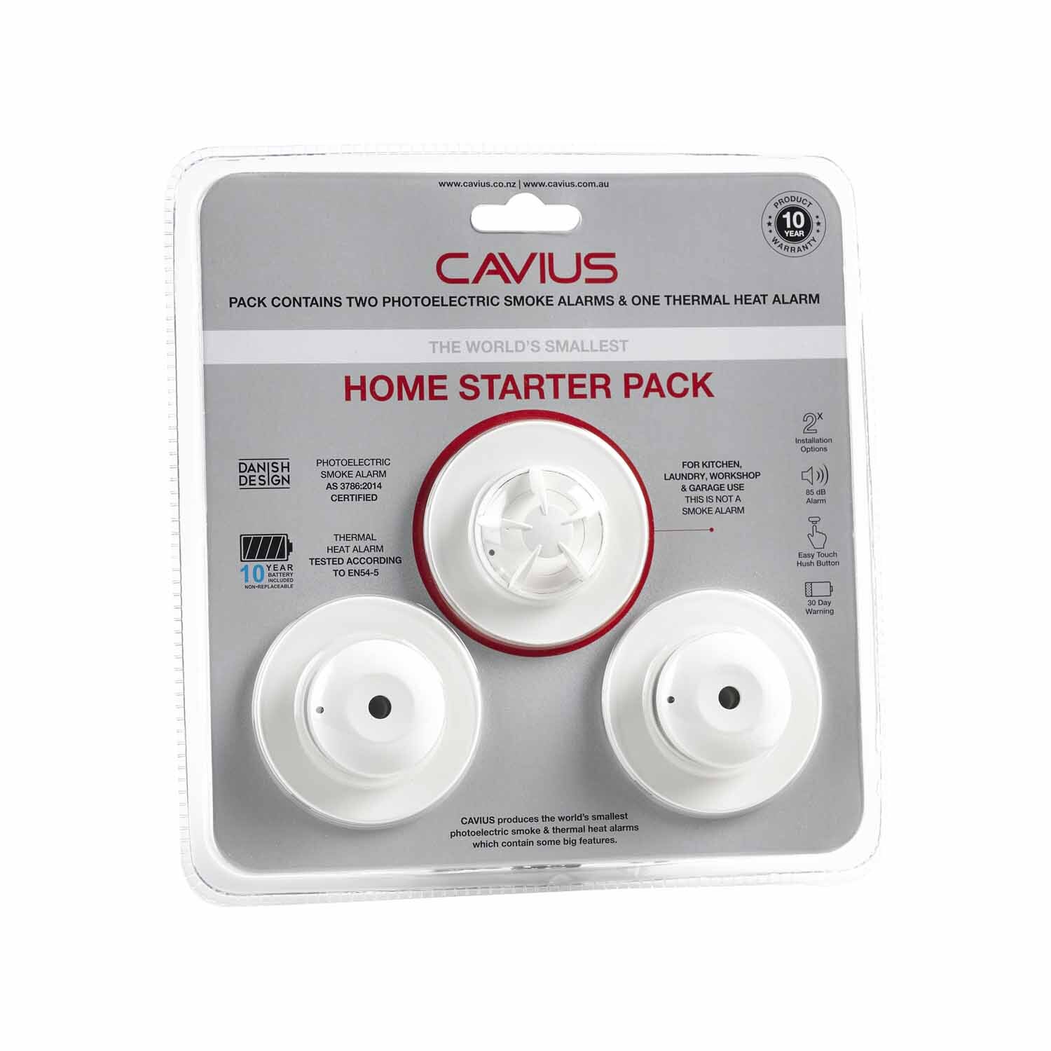 Smoke and Heat Alarms Home Starter Pack