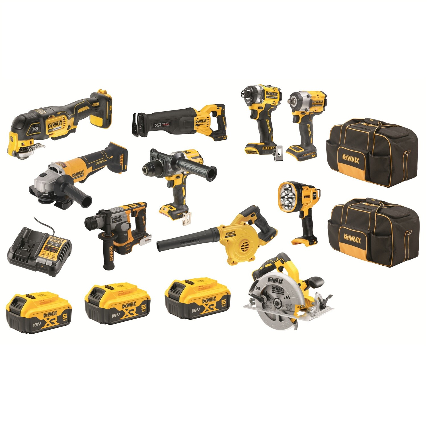 18V XR 10 Piece Combo Kit 5.0Ah