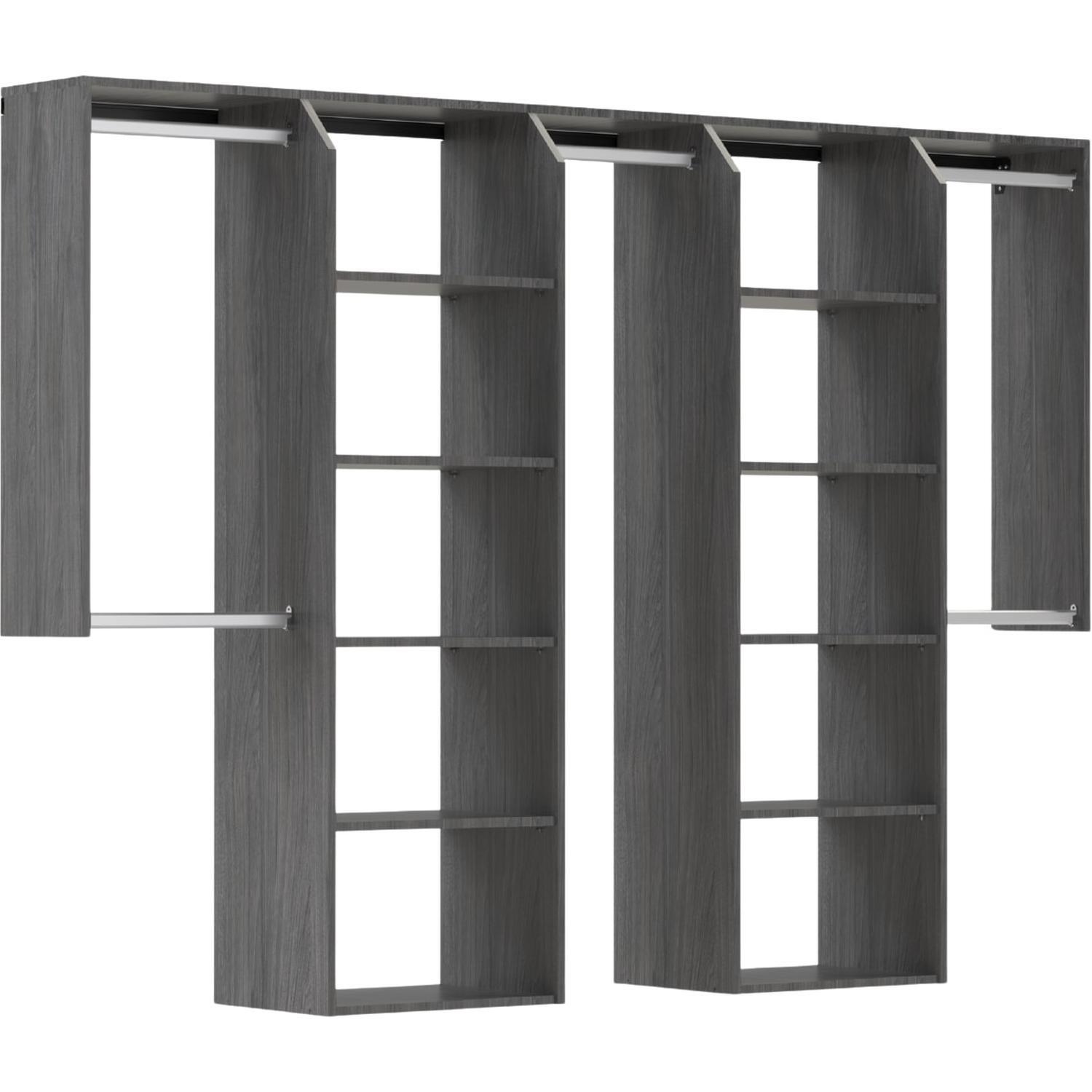 Customisable Wardrobe (Large) 1800-2400 mm Smoked Ash