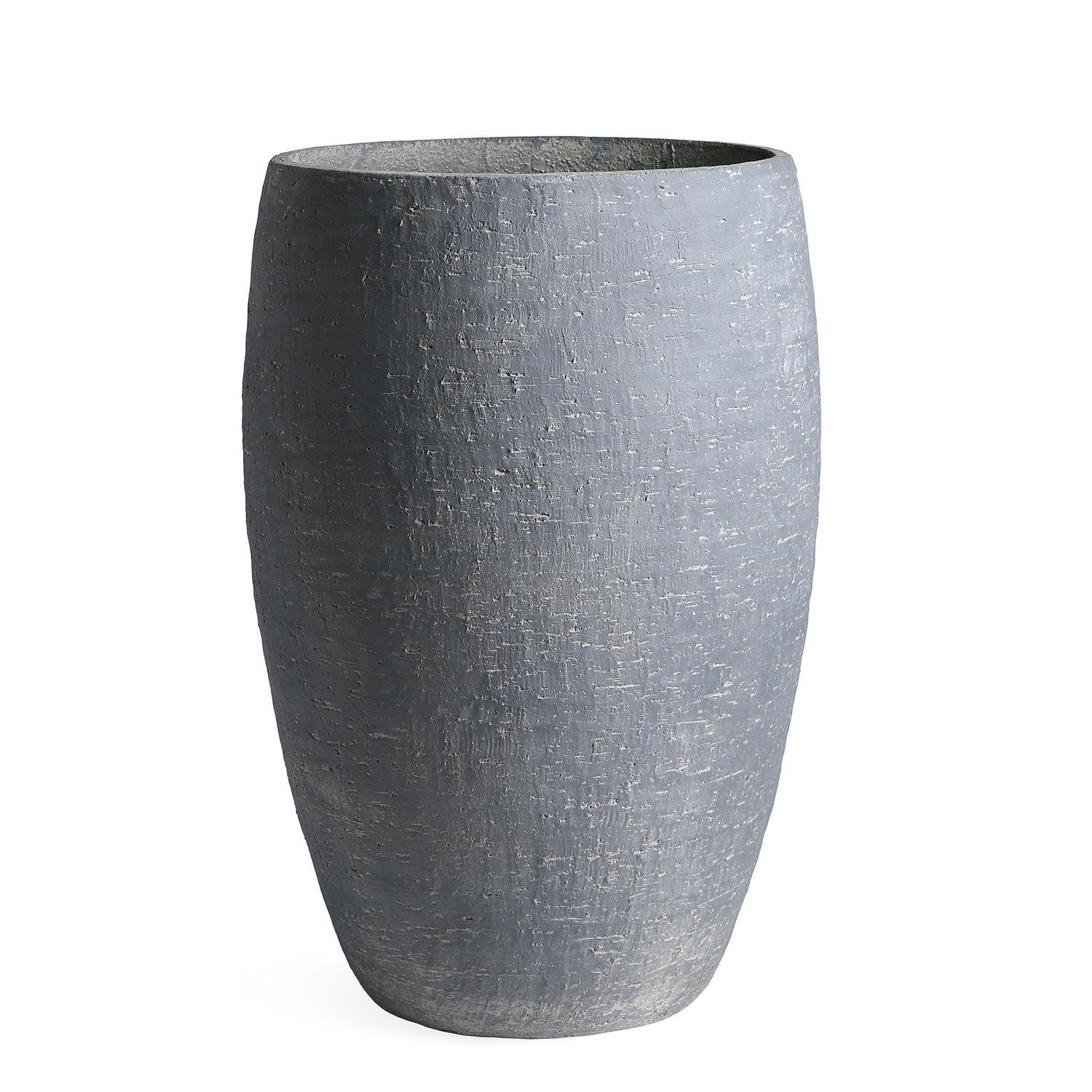Tall Cement Corso Pot M Grey