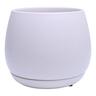 Indoor Addie Pot and Saucer 18cm White