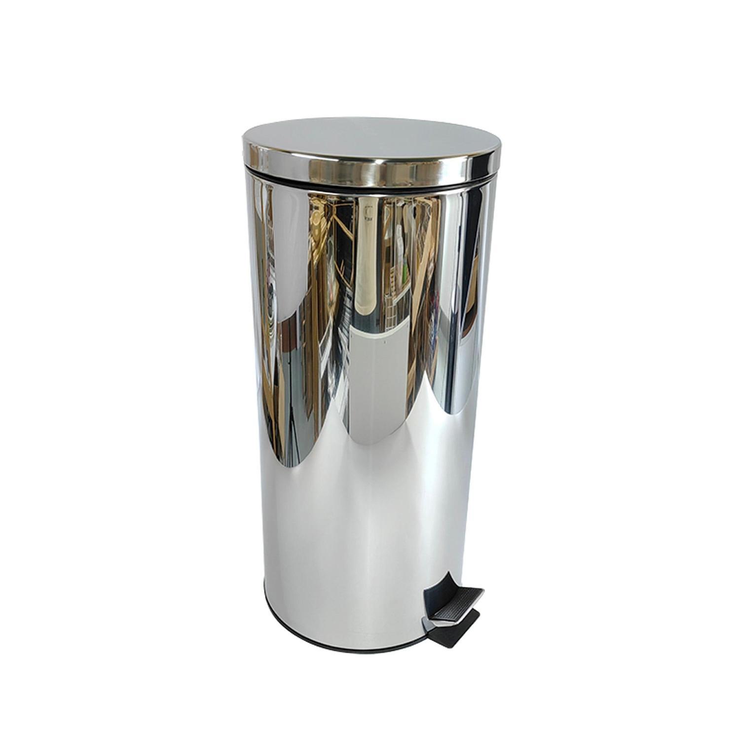 Pedal Bin 30 litre Round Stainless Steel