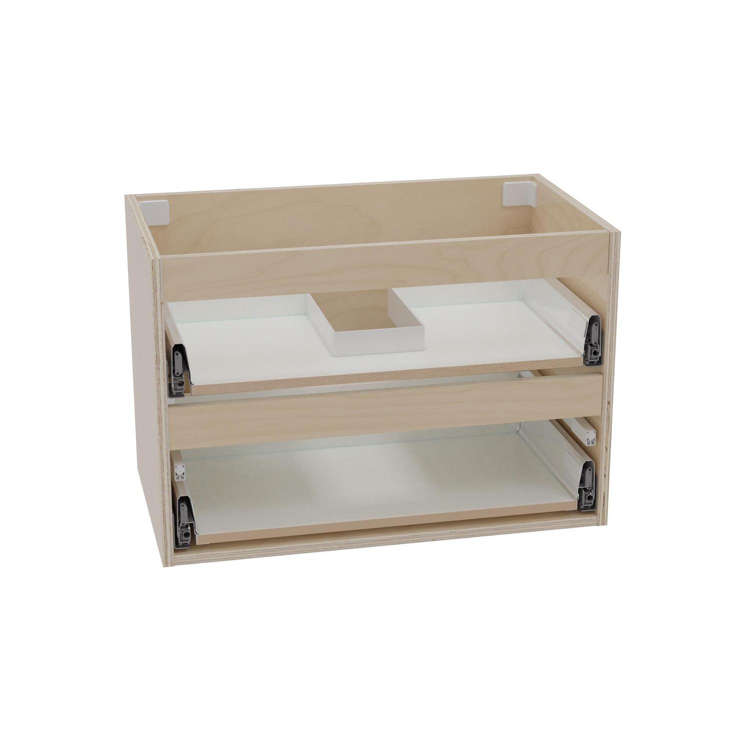 Wall Hung 2 Drawer Cabinet