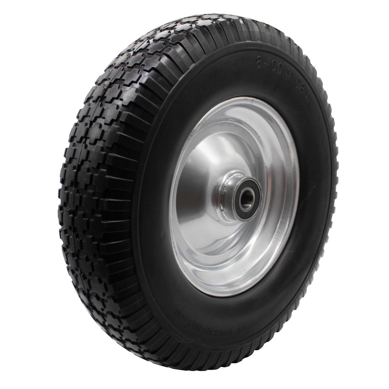Puncture Proof Wheel   4.00 x 8  Black