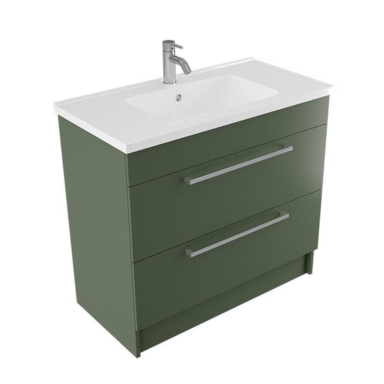 Floor Vanity 900mm Green