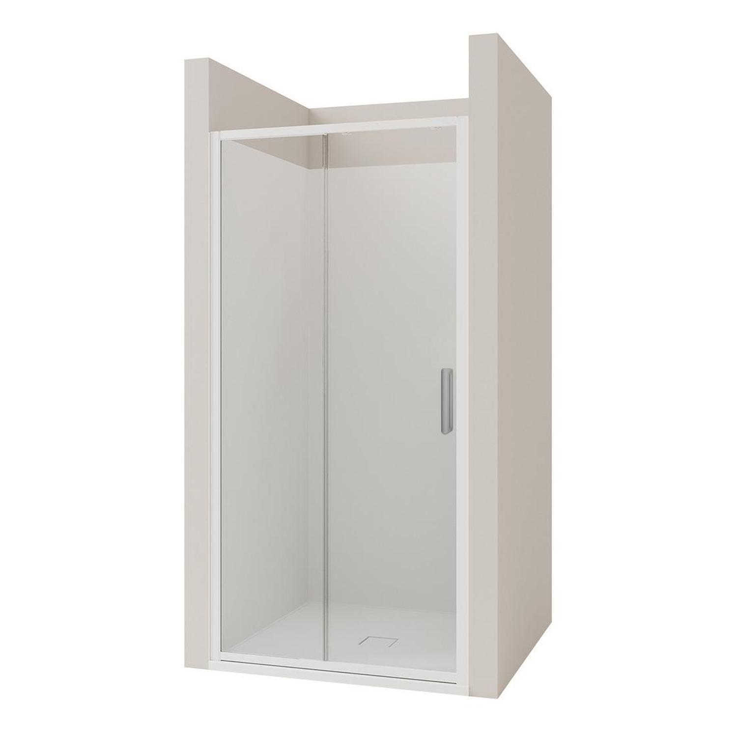 3 Side Flat Wall Shower 1000 x 1000mm Chrome