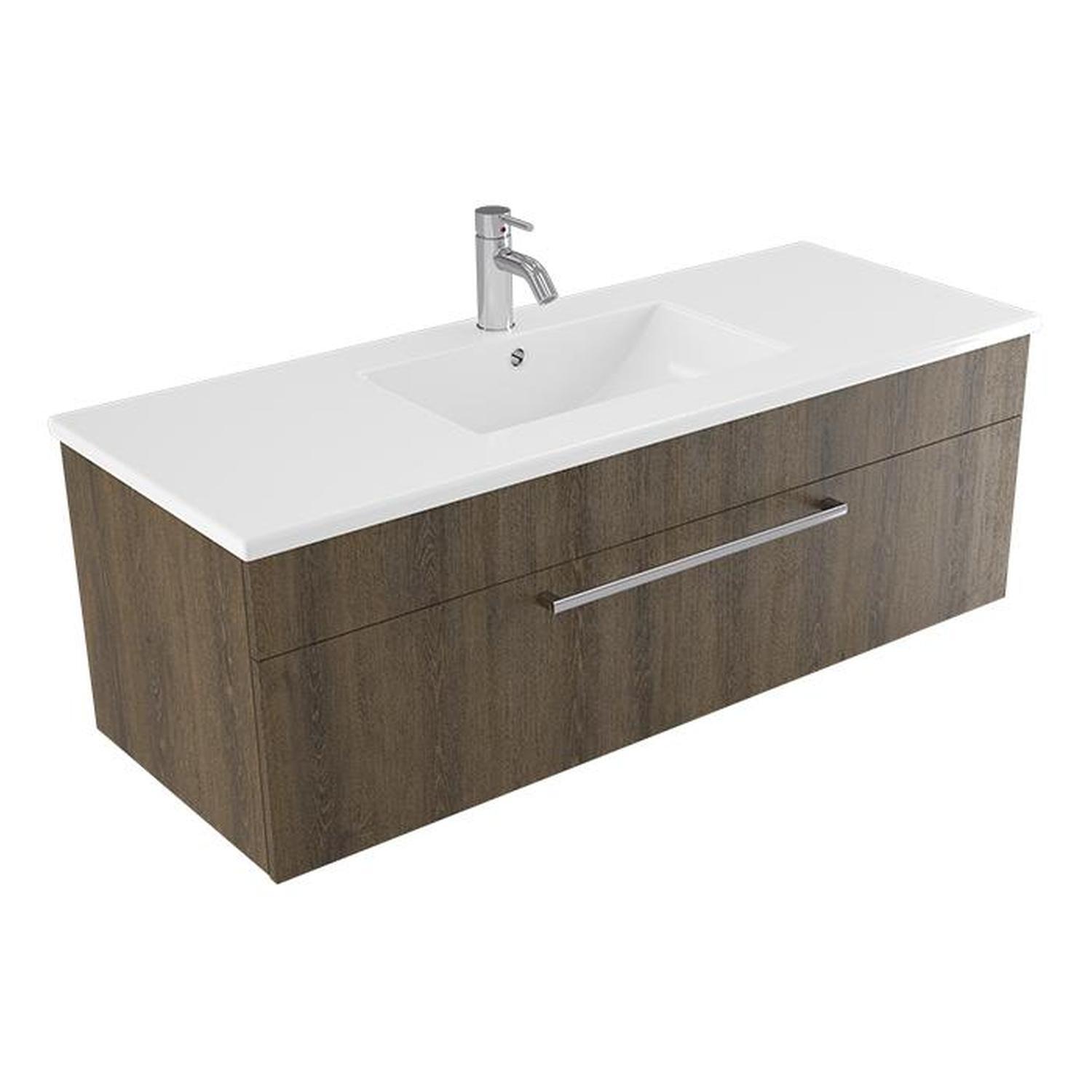 Calais Wall Vanity 1200mm Smokey Oak