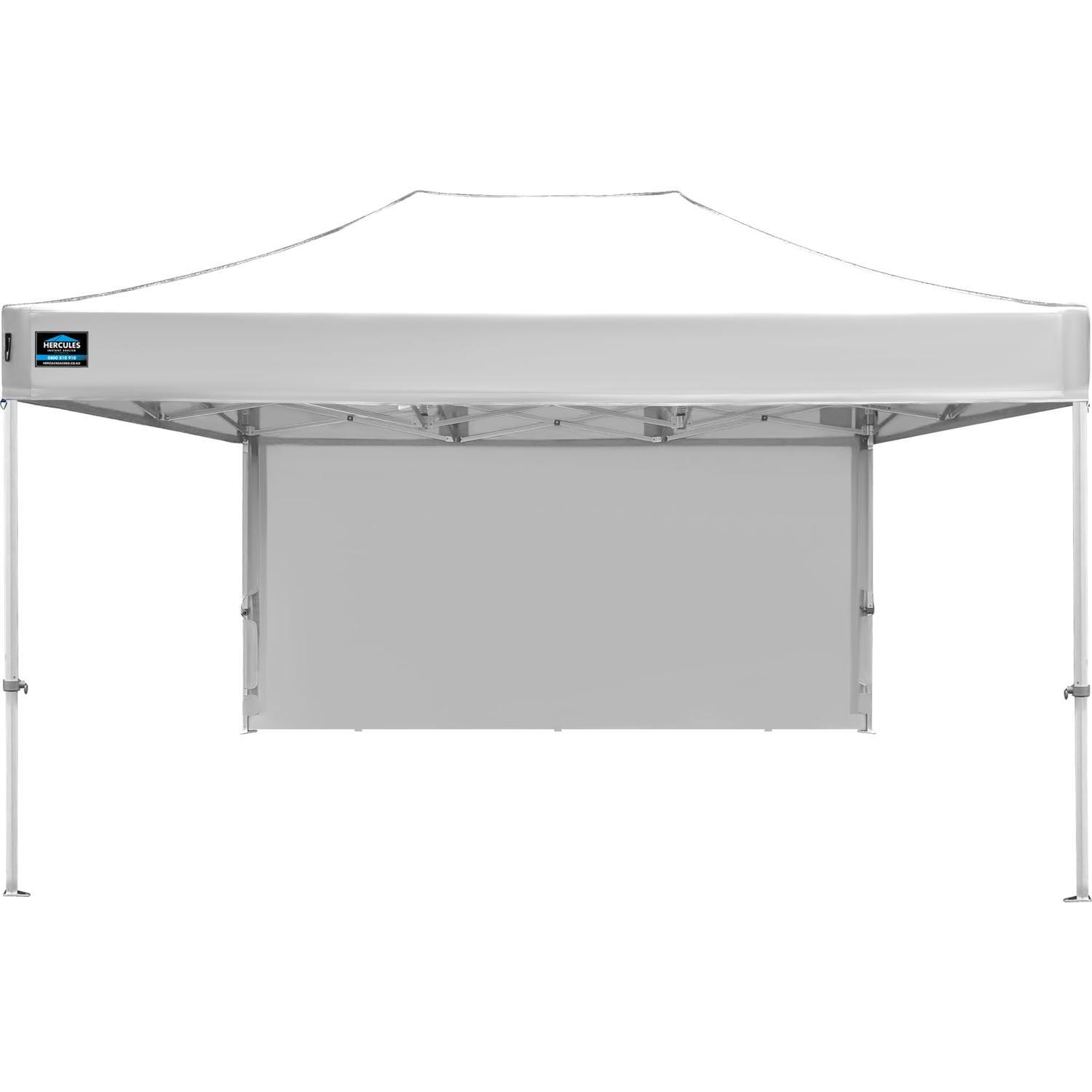 Hercules Pro Velcro Gazebo Solid Wall 4.5m White