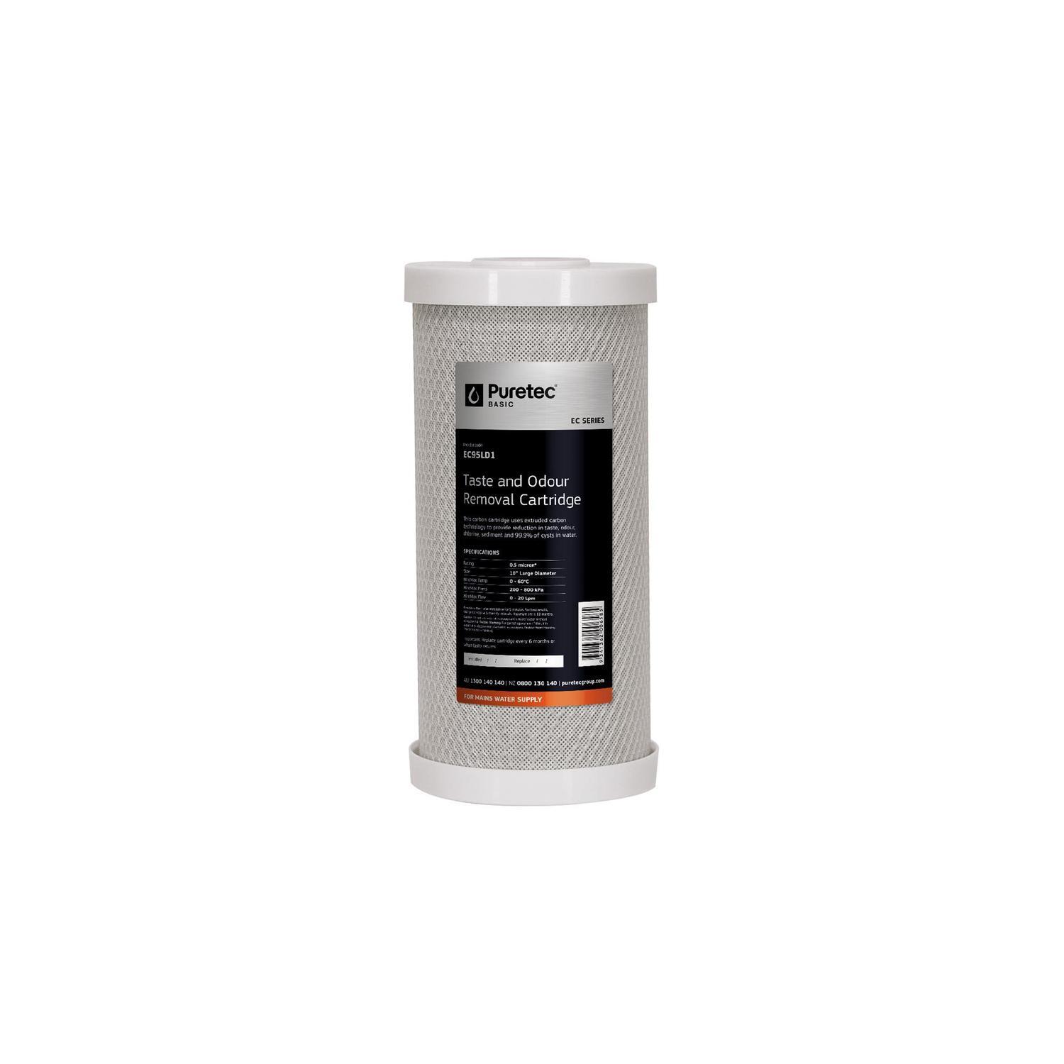 Extruded Carbon EC095LD1 Water Filter Cartridge 10 inch White