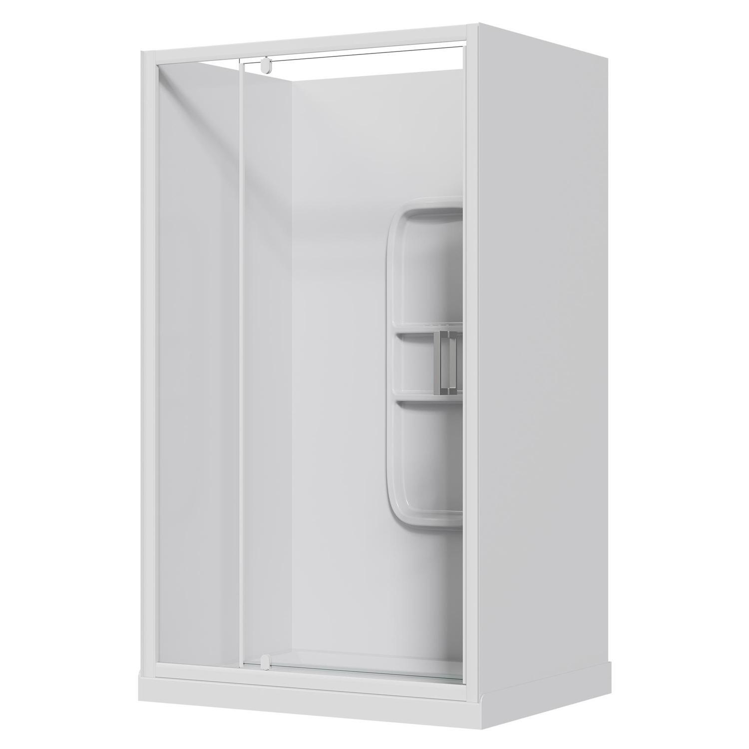 Alcove Side Mould Acrylic Shower 1200 x 900 x 2015mm White