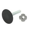 Levelling Foot M10x50mm Zinc Plated with Black Base