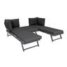 5-in-1 Multifunction Outdoor Corner Lounger with Ottoman
