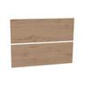 Floor Standing Vanity Cabinet Handleless Drawer Front Set 750mm French Oak
