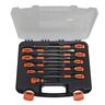 Slotted/Phillips/Robertson Screwdriver Set with Rubber Grip