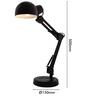 Paros Adjustable Task Lamp 50cm Black