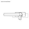 Window Fastener Left Hand Black