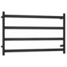 4 Bar Heated Towel Rail Black