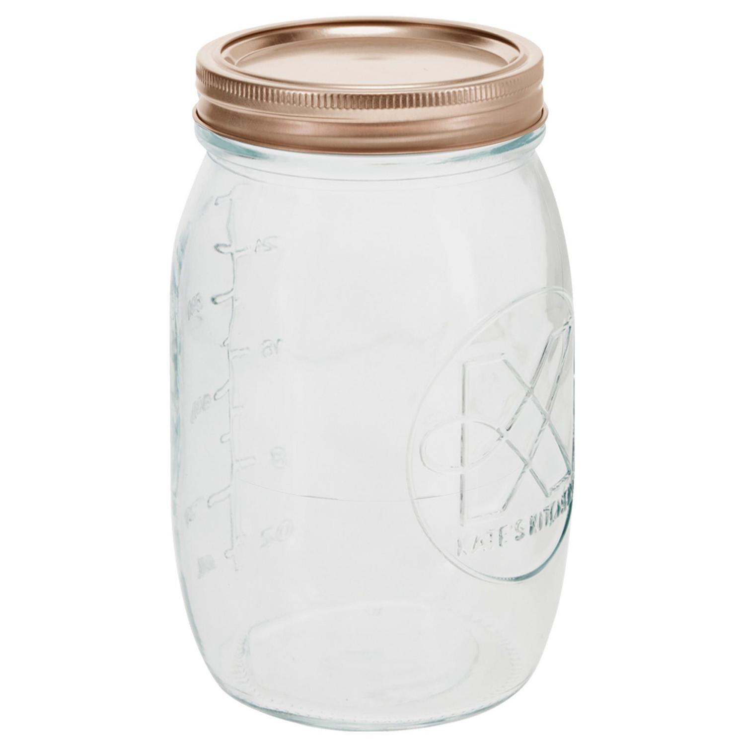 Copper Lid Preserving Jar