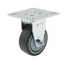 Rubber Fixed Castor  50mm Grey