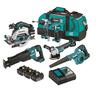 Cordless LXT Brushless 6 Piece Combo Kit 18 Volt Teal