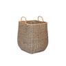 Log Basket Small H: 57cm (including handle), W: 42cm, D: 42cm Seagrass