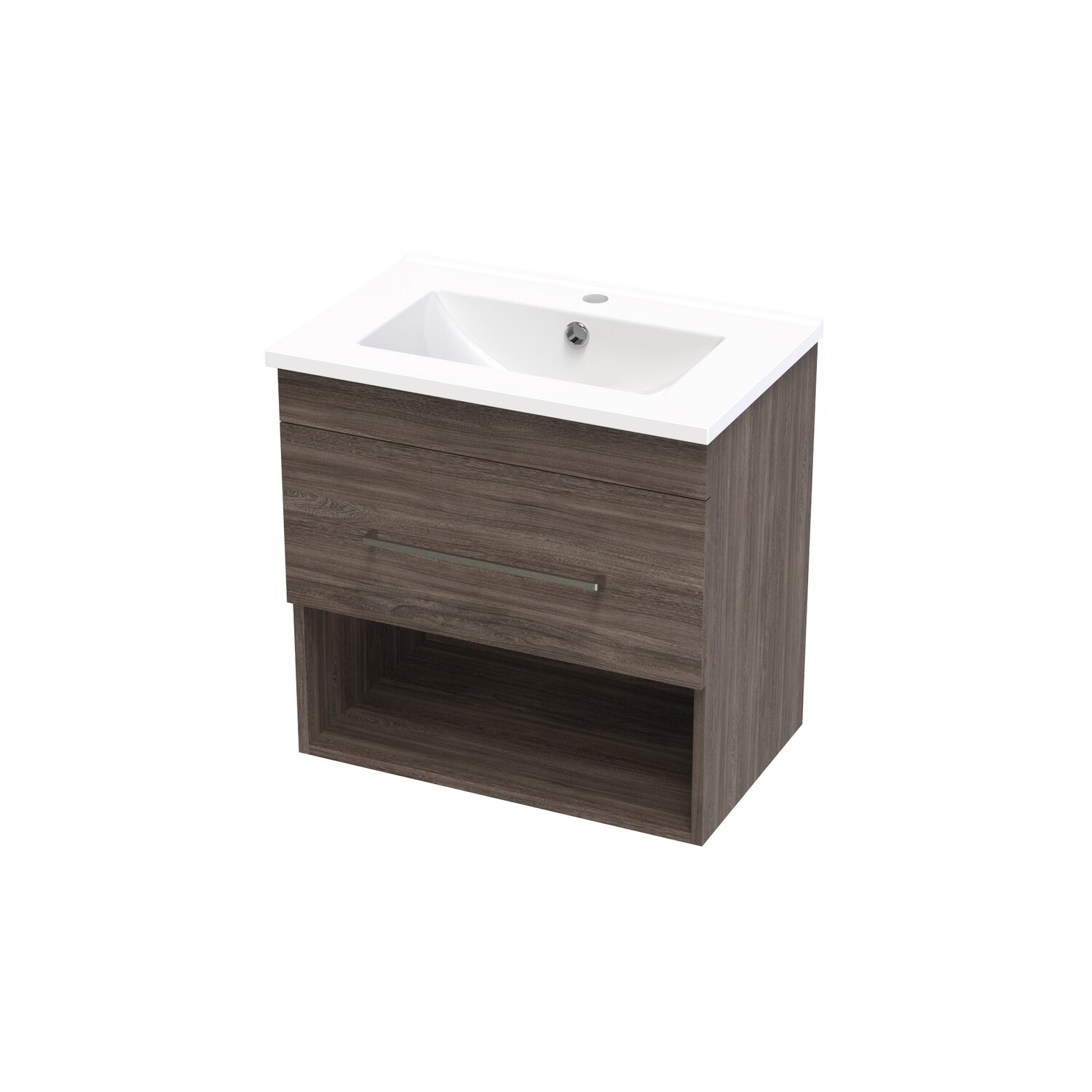 Cashmere Slim Drawer Open Wall Hung Vanity