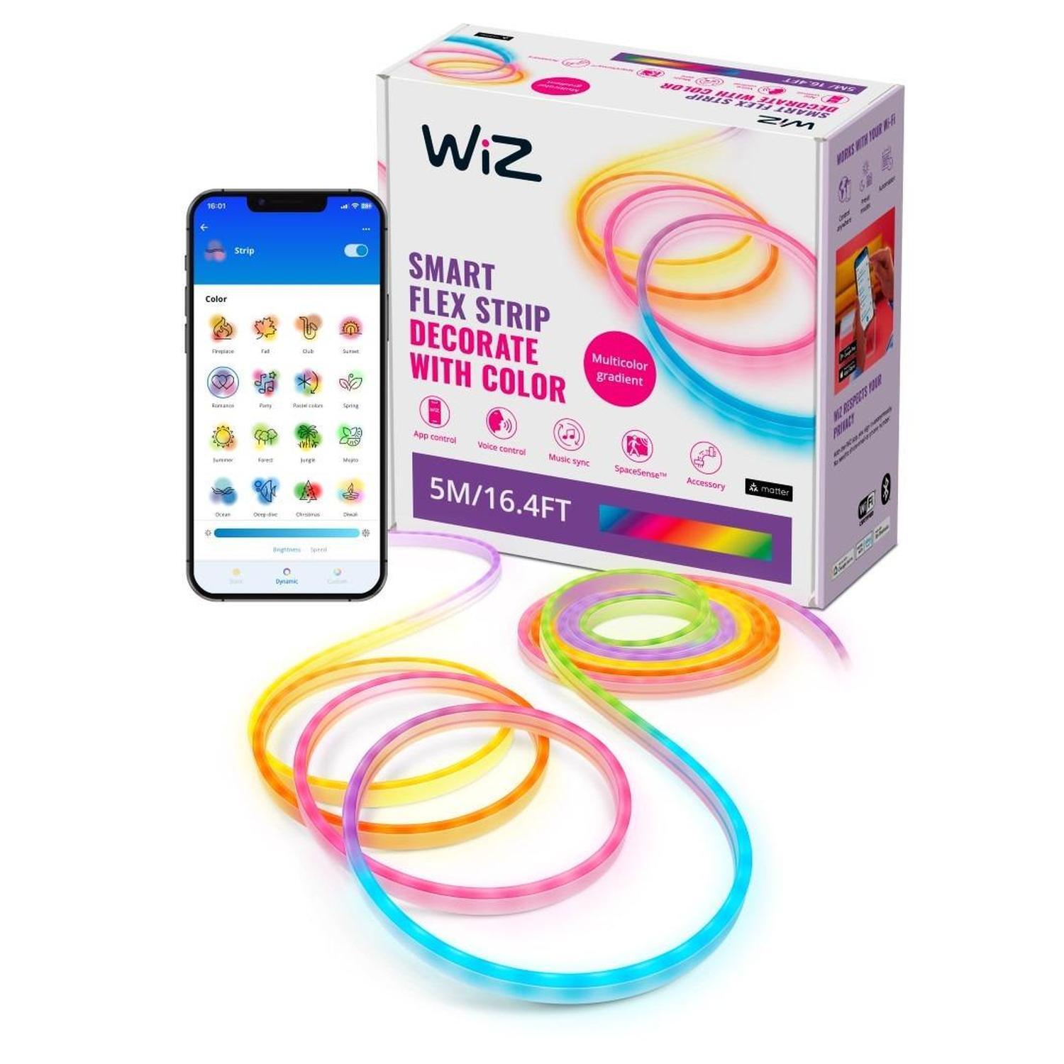 Wiz LED Neon Flex 5m Multicolour Strip 5m Multi-Colour